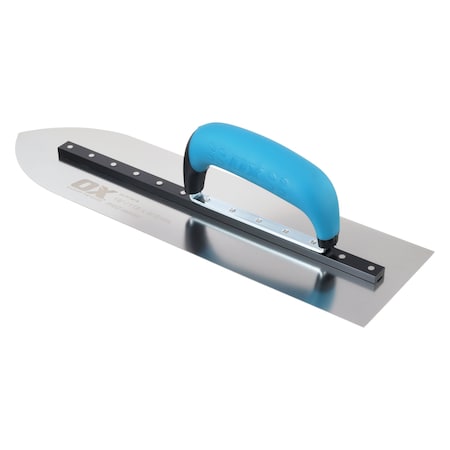 Ox Tools Pro SST Pointed Flooring Finishing Trowel - OX Grip, 4.5" x 16" / 115mm x 405mm OX-P018716